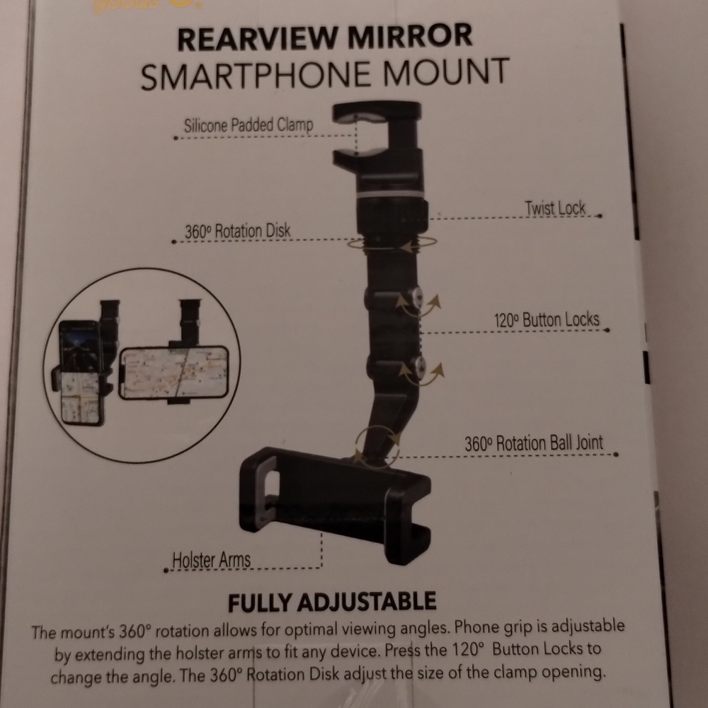 NWOT Rearview Mirror Smartphone Mount - Picture 4 of 6